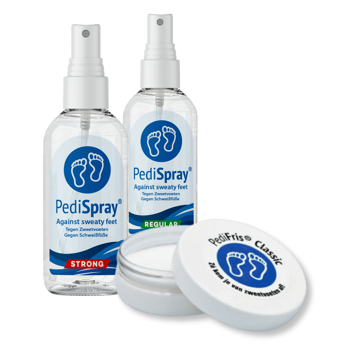 Pedifris y Pedispray, productos contra los Zweetvoeten